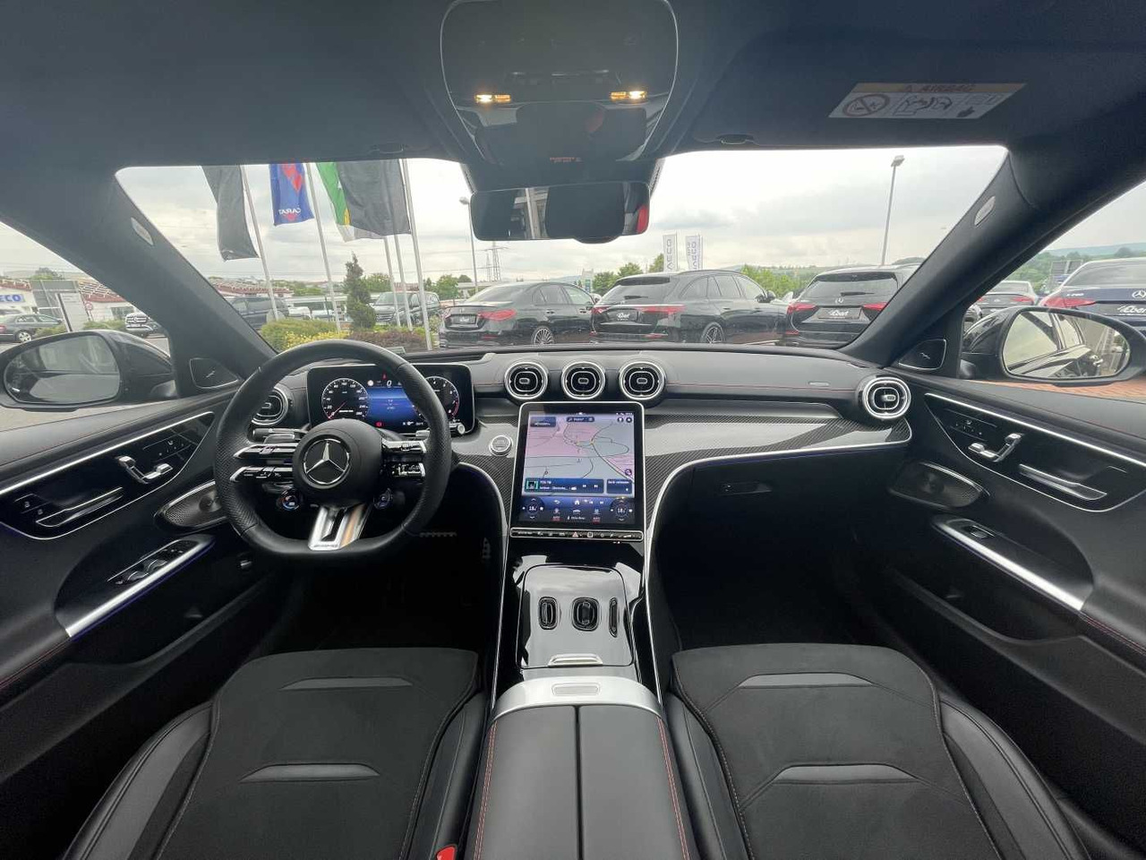 Berline Mercedes-Benz C 43 AMG Digital+Burm+Distr+360+HUD+AHK+ Carbon: photos 11
