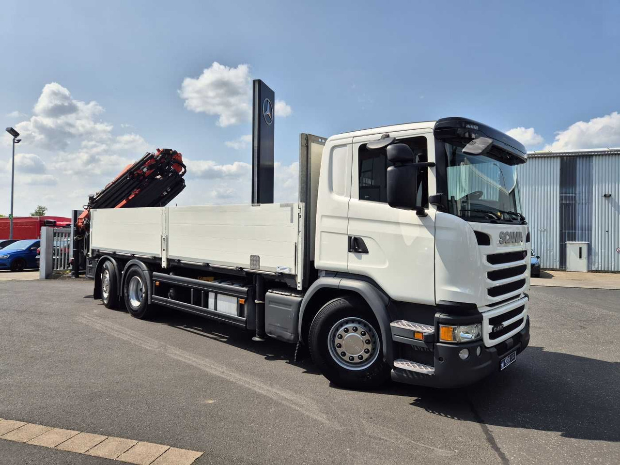 Scania G410 LB6x2*4HNB Palfinger PK 34002-SH E+JIB - Camion à rideaux coulissants, Camion grue: photos 3 Scania G410 LB6x2*4HNB Palfinger PK 34002-SH E+JIB - Camion à rideaux coulissants, Camion grue: photos 3