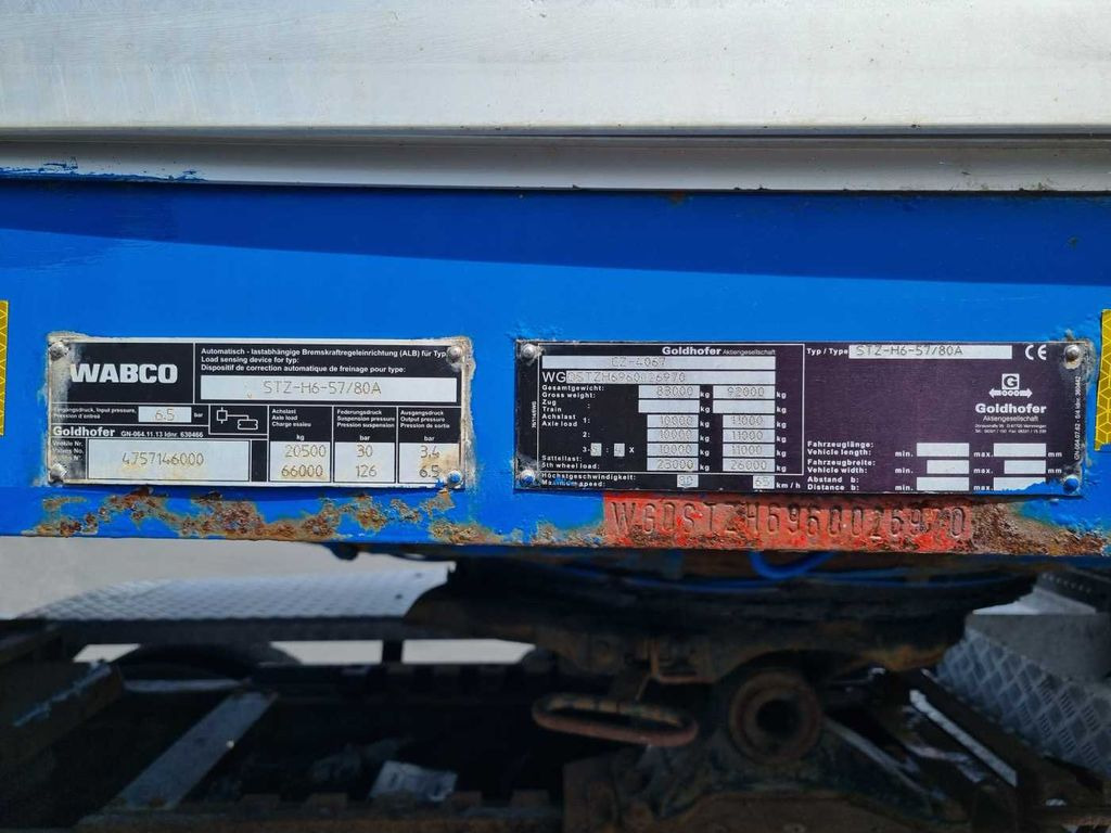 Semi-remorque Goldhofer STZ-H6-57/80A Teleskop-Tieflader Waggontransport: photos 15