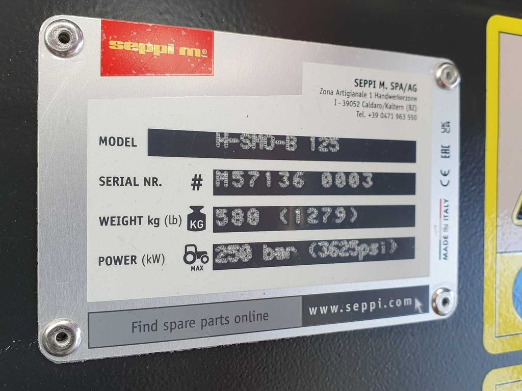 Broyeur forestier neuf Seppi M. H-SMO-B 125 / Vario Flow / Drehmotor: photos 10