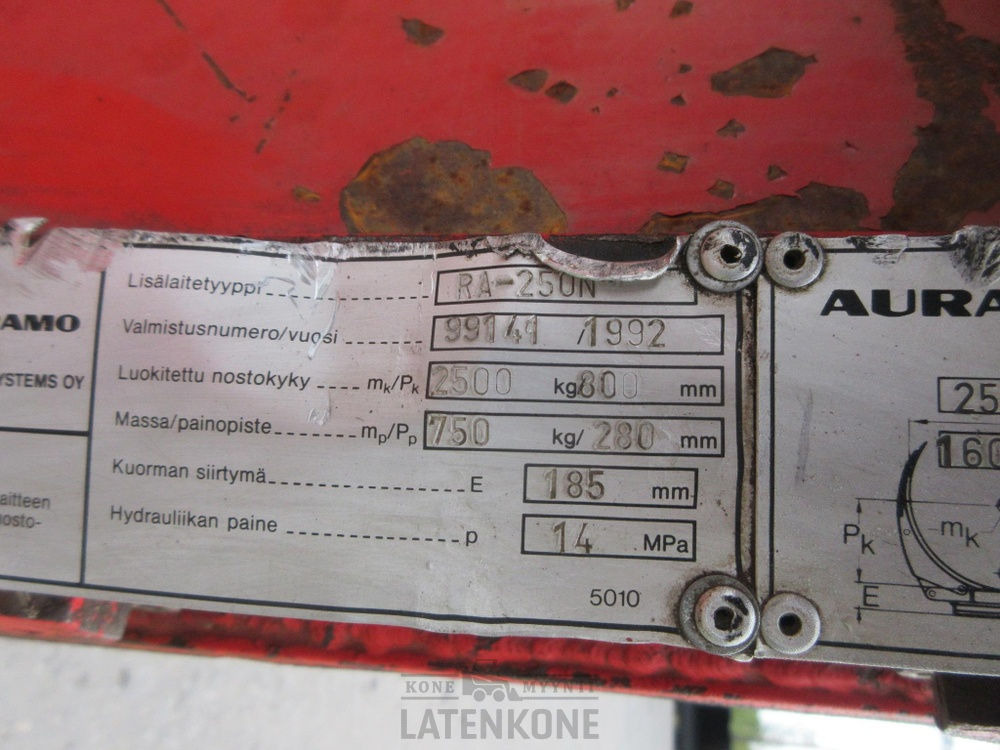 Pinces pour Engins de chantier Auramo RA-250N Trukin rullapihti: photos 13