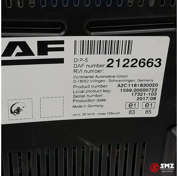 DAF Occ instrumentenpaneel DAF - Panel de instrumentos pour Camion: photos 3 DAF Occ instrumentenpaneel DAF - Panel de instrumentos pour Camion: photos 3