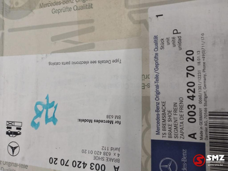 Mercedes-Benz Remschoen achter mercedes vito w638 a0034207020 - Pièces de frein pour Camion: photos 2 Mercedes-Benz Remschoen achter mercedes vito w638 a0034207020 - Pièces de frein pour Camion: photos 2