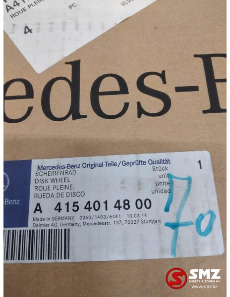 Mercedes-Benz Velg 17,5" 44x44x19cm mercedes a4154014800 - Jante pour Camion: photos 3 Mercedes-Benz Velg 17,5" 44x44x19cm mercedes a4154014800 - Jante pour Camion: photos 3