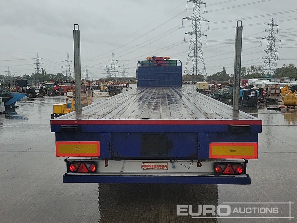 2005 Montracon Tri Axle Flatbed Trailer - Semi-remorque plateau: photos 4 2005 Montracon Tri Axle Flatbed Trailer - Semi-remorque plateau: photos 4