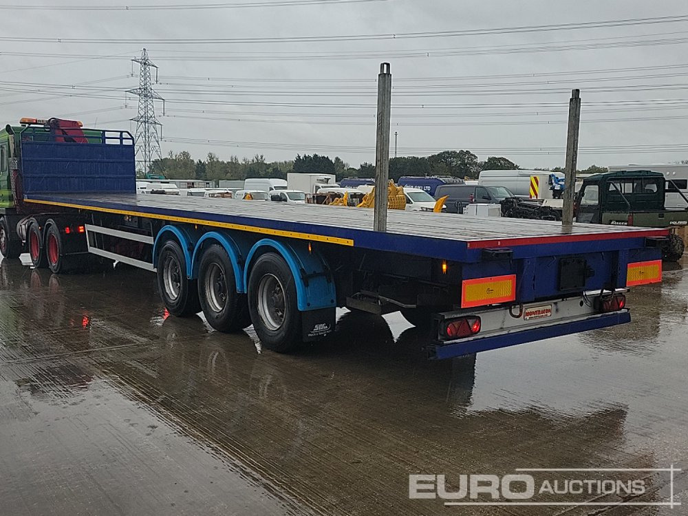 2005 Montracon Tri Axle Flatbed Trailer - Semi-remorque plateau: photos 3 2005 Montracon Tri Axle Flatbed Trailer - Semi-remorque plateau: photos 3