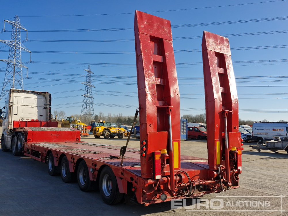 2006 Faymonville 4 Axle Step Frame Extendable Low Loader Trailer, Out Riggers Twin Axle Rear Steer, Air Brakes Hydraulic Ramps - Semi-remorque surbaissé: photos 3 2006 Faymonville 4 Axle Step Frame Extendable Low Loader Trailer, Out Riggers Twin Axle Rear Steer, Air Brakes Hydraulic Ramps - Semi-remorque surbaissé: photos 3
