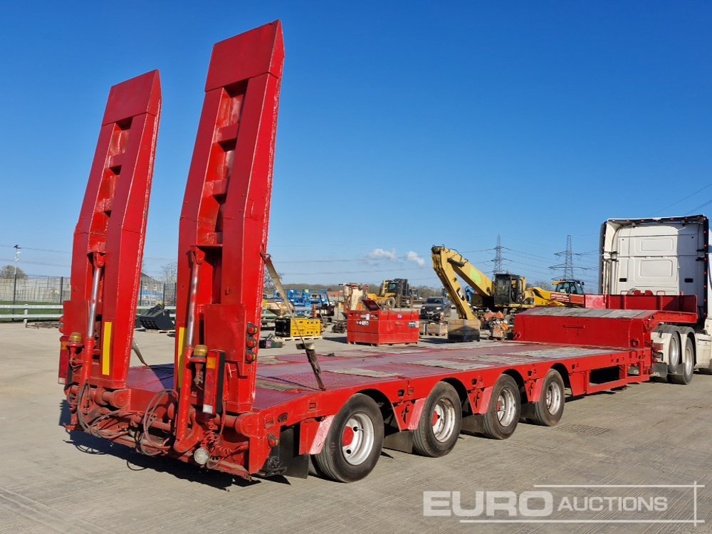 2006 Faymonville 4 Axle Step Frame Extendable Low Loader Trailer, Out Riggers Twin Axle Rear Steer, Air Brakes Hydraulic Ramps - Semi-remorque surbaissé: photos 5 2006 Faymonville 4 Axle Step Frame Extendable Low Loader Trailer, Out Riggers Twin Axle Rear Steer, Air Brakes Hydraulic Ramps - Semi-remorque surbaissé: photos 5