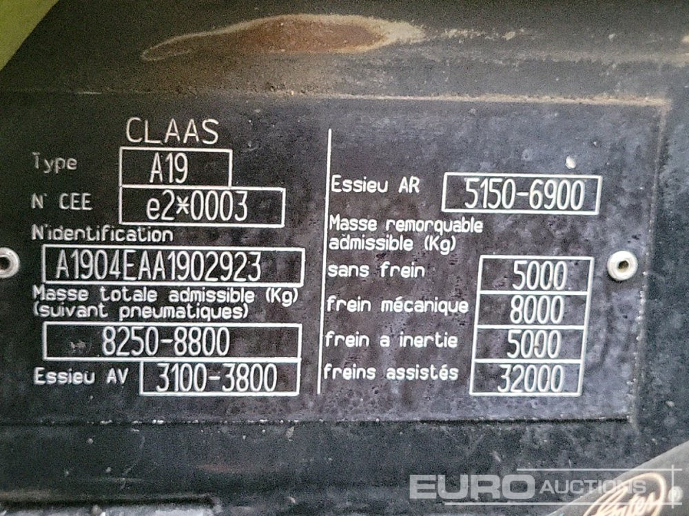 Tracteur agricole 2010 Class 610: photos 38