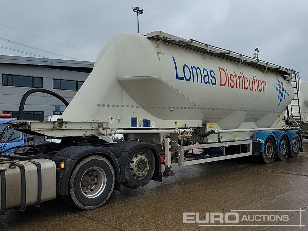 2012 Feldbinder Tri Axle Powder Tanker Trailer - Semi-remorque citerne: photos 1 2012 Feldbinder Tri Axle Powder Tanker Trailer - Semi-remorque citerne: photos 1