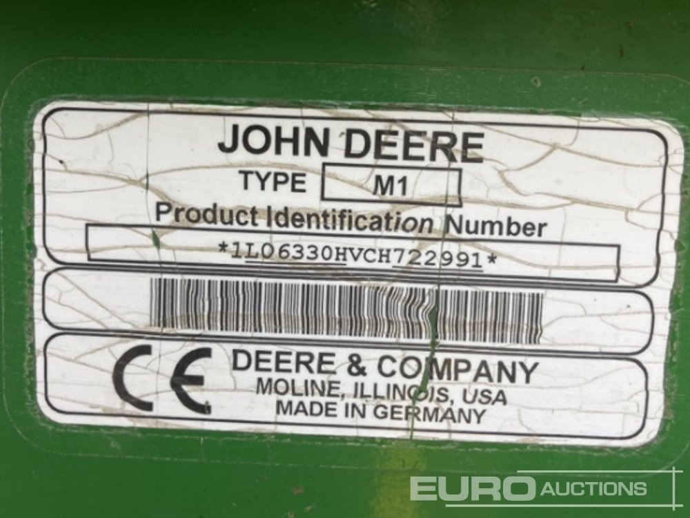 Tracteur agricole 2012 John Deere 6330: photos 11