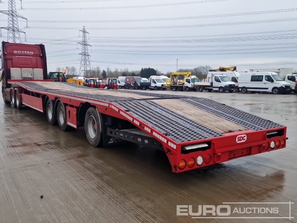 2012 SDC Sloper, Hydraulic Raising Deck, BPW Axles Rear Steer, Rear Aluminium Ramps (Fully Reburhised) - Semi-remorque surbaissé: photos 3 2012 SDC Sloper, Hydraulic Raising Deck, BPW Axles Rear Steer, Rear Aluminium Ramps (Fully Reburhised) - Semi-remorque surbaissé: photos 3