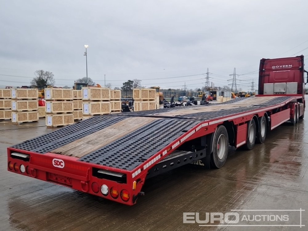 2012 SDC Sloper, Hydraulic Raising Deck, BPW Axles Rear Steer, Rear Aluminium Ramps (Fully Reburhised) - Semi-remorque surbaissé: photos 5 2012 SDC Sloper, Hydraulic Raising Deck, BPW Axles Rear Steer, Rear Aluminium Ramps (Fully Reburhised) - Semi-remorque surbaissé: photos 5