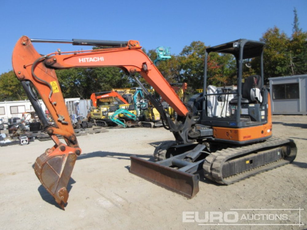 2013 Hitachi ZX40U-5A Rubber Tracks, Blade, Offset, Piped - Mini pelle: photos 2 2013 Hitachi ZX40U-5A Rubber Tracks, Blade, Offset, Piped - Mini pelle: photos 2