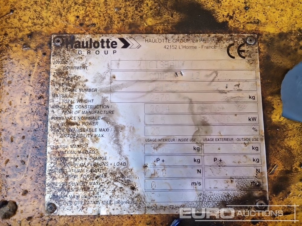 Nacelle 2014 Haulotte Compact 12: photos 26