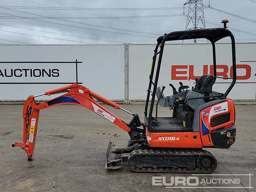 2014 Kubota KX016-4 - Mini pelle: photos 2 2014 Kubota KX016-4 - Mini pelle: photos 2