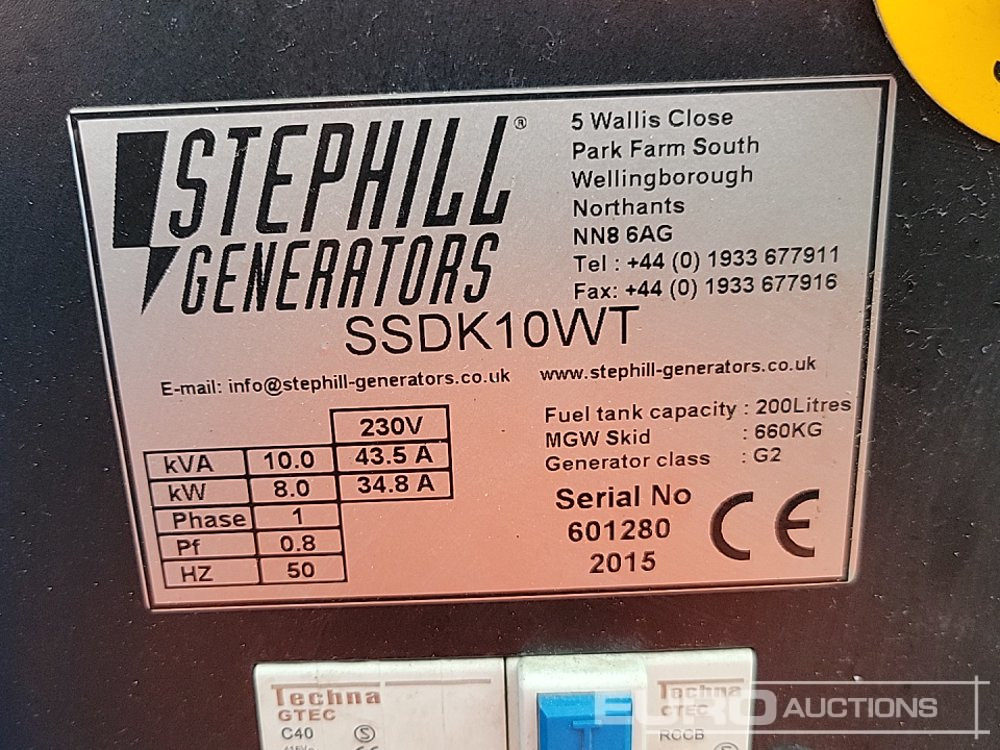 Groupe électrogène 2015 Stephill SSDK10WT: photos 25 Groupe électrogène 2015 Stephill SSDK10WT: photos 25