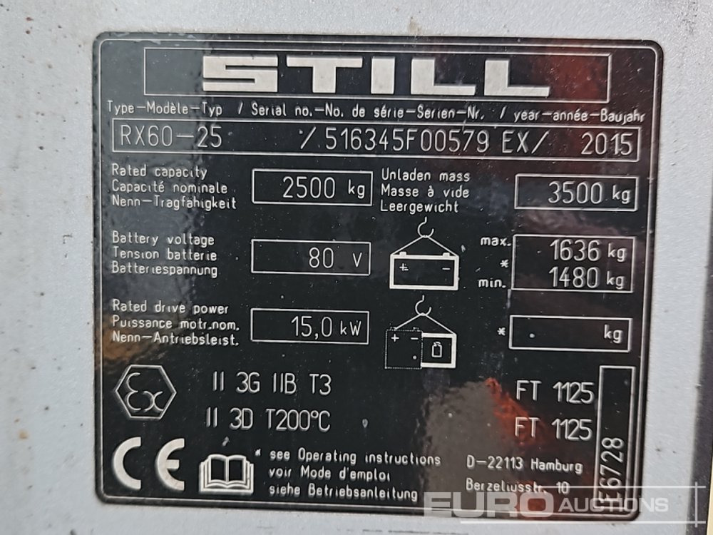 Chariot élévateur électrique 2015 Still RX6025: photos 37