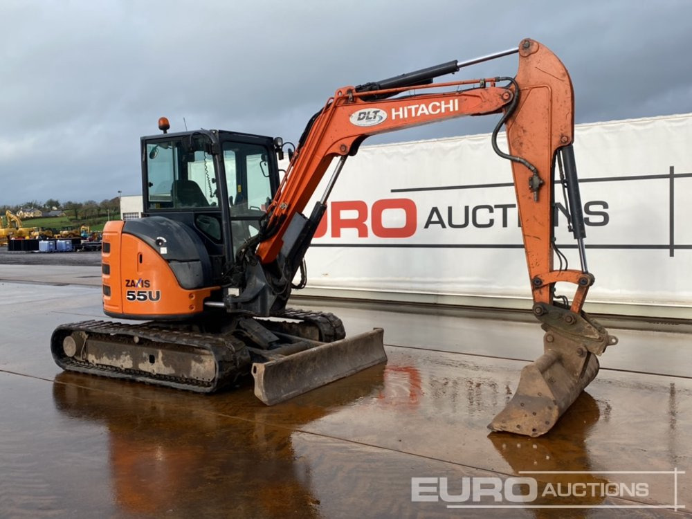 Mini pelle 2016 Hitachi ZX55U-5A CLR: photos 49