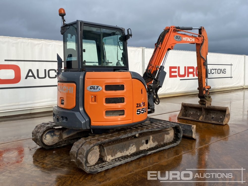 Mini pelle 2016 Hitachi ZX55U-5A CLR: photos 47