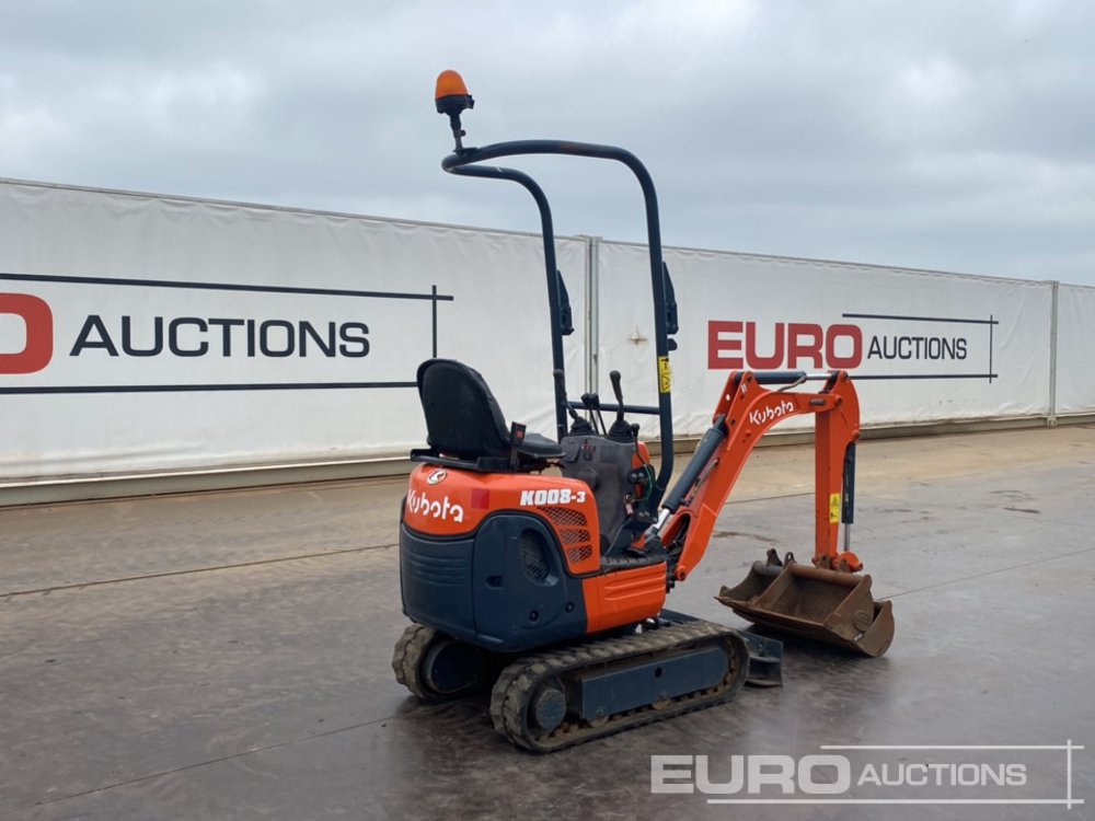 2016 Kubota K008-3 - Mini pelle: photos 5 2016 Kubota K008-3 - Mini pelle: photos 5