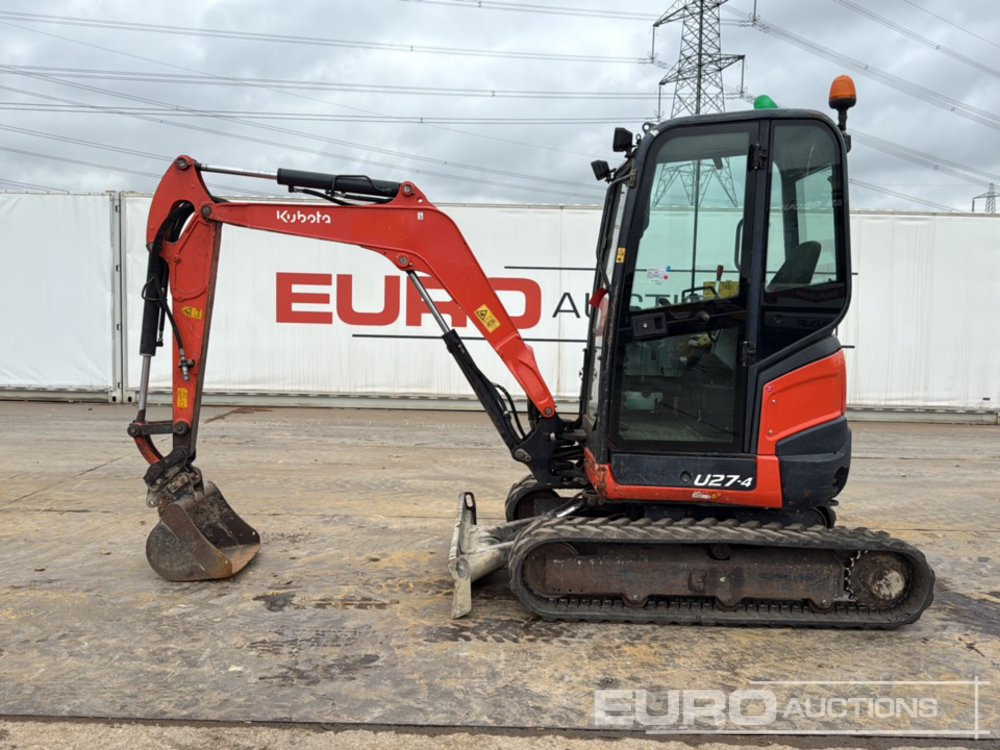 2016 Kubota U27-4 - Mini pelle: photos 2 2016 Kubota U27-4 - Mini pelle: photos 2