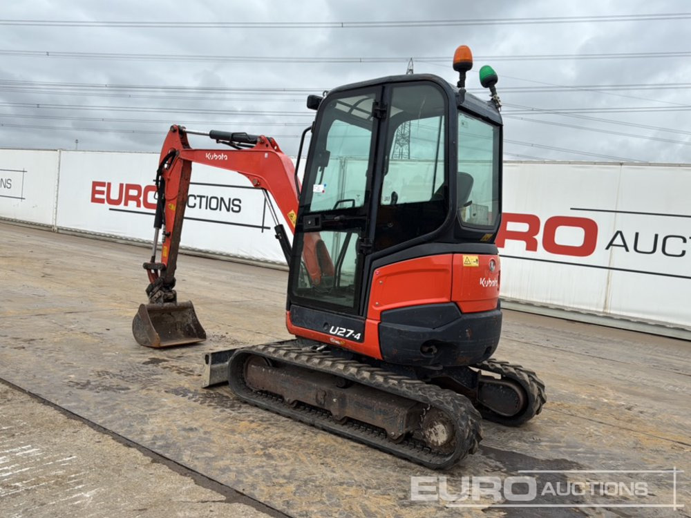 2016 Kubota U27-4 - Mini pelle: photos 3 2016 Kubota U27-4 - Mini pelle: photos 3