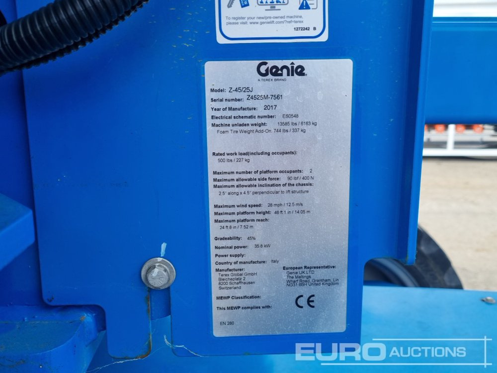 Nacelle 2017 Genie Z45/25J: photos 39