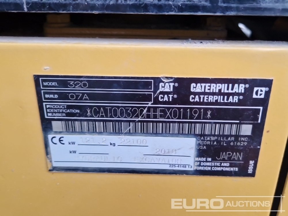 Pelle sur chenille 2018 CAT 320: photos 47