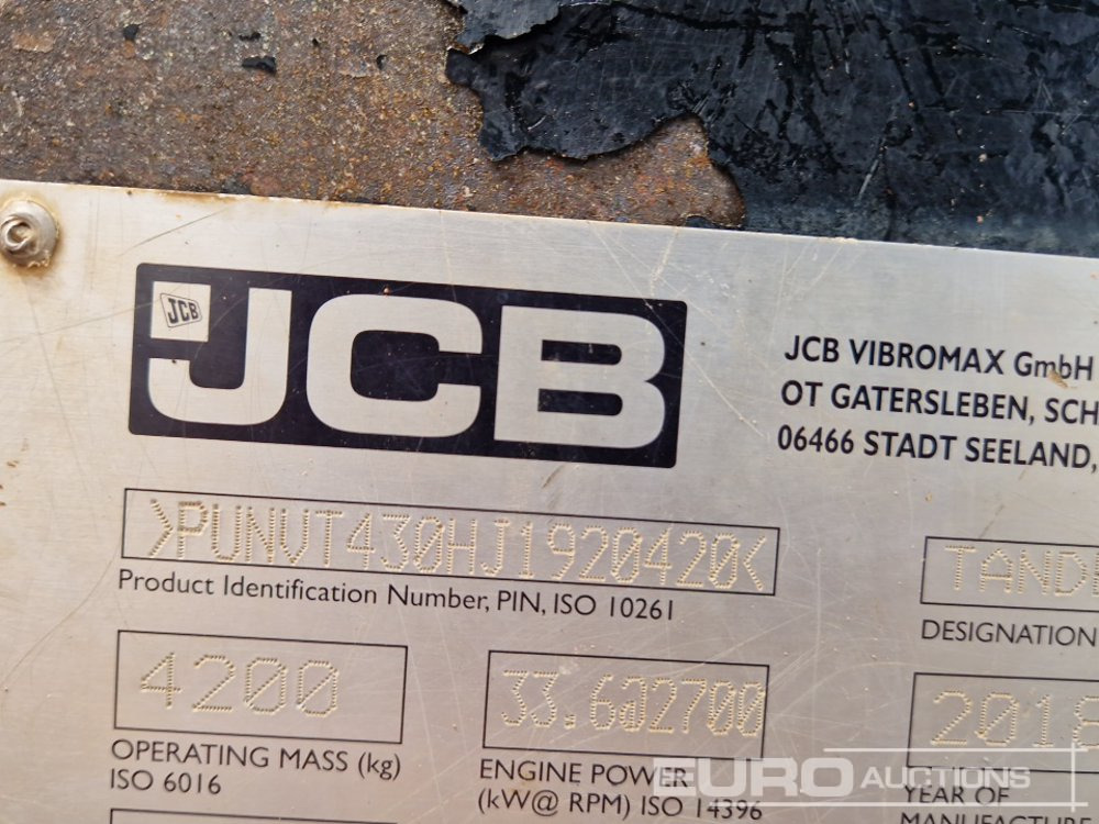 Compacteur 2018 JCB VMT430: photos 37