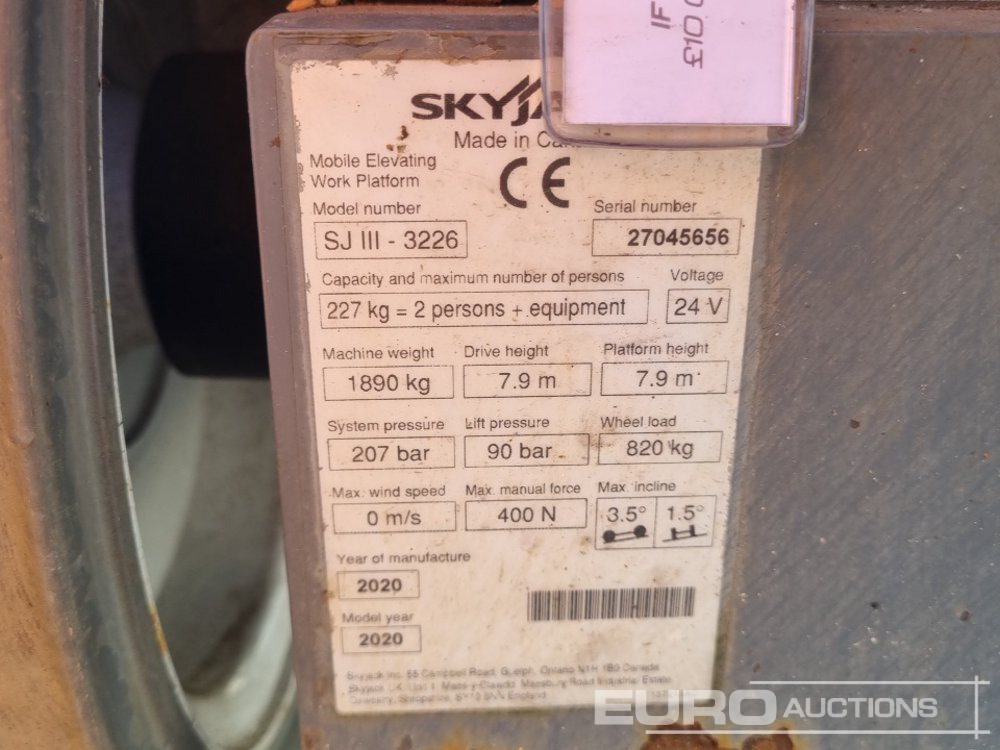 Nacelle 2020 SkyJack SJ3226: photos 40