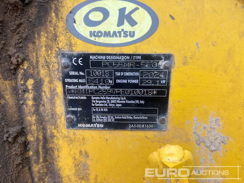 Mini pelle 2024 Komatsu PC55MR-5E0: photos 10