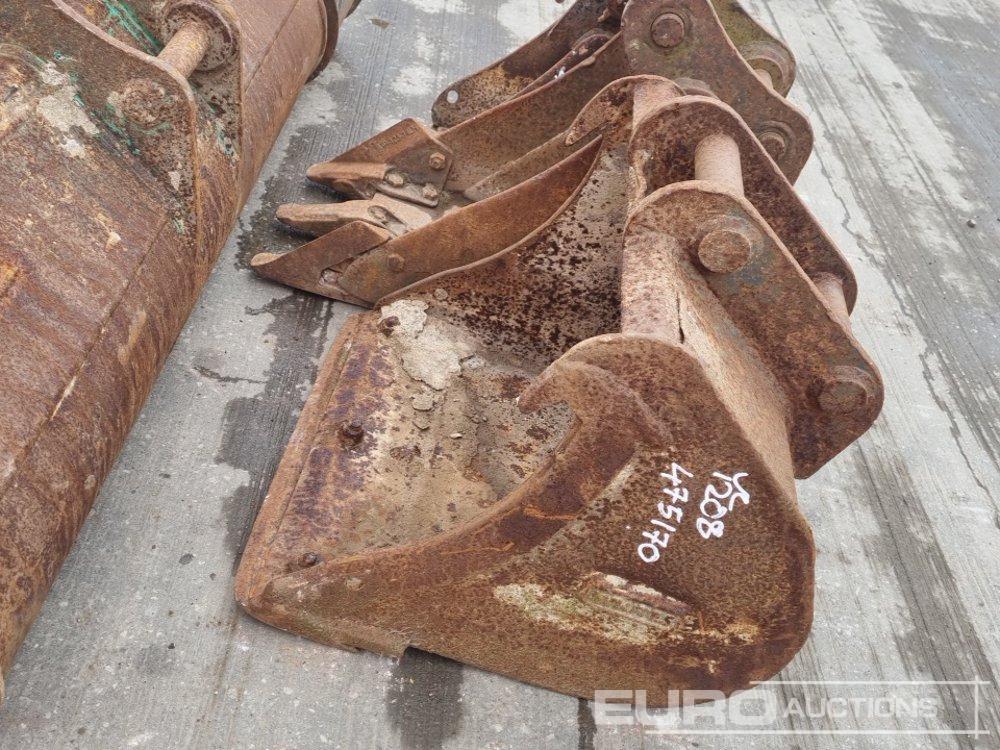 Godet 48" Ditching, 18", 12", 12", 10" Digging Bucket 30-40mm Pin to suit Mini Excavator: photos 16