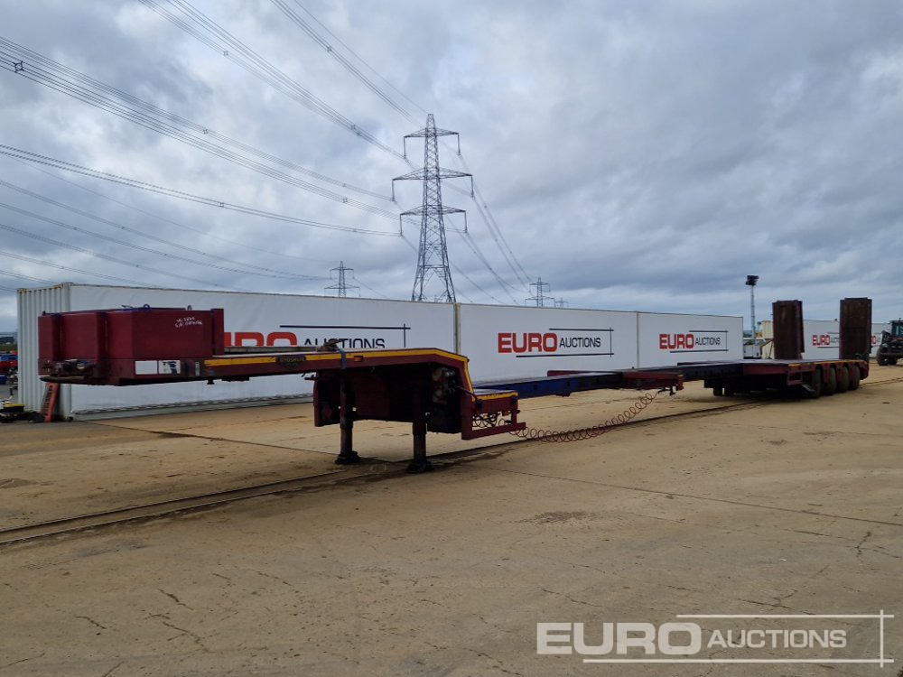 Broshuis 4 Axle Double Extender Low Loader Trailer, Neck Ramps, Out Riggers, Hydraulic Fliptoe Ramps, 12 Ton Gigant Axles, Tool Box - Semi-remorque surbaissé: photos 1 Broshuis 4 Axle Double Extender Low Loader Trailer, Neck Ramps, Out Riggers, Hydraulic Fliptoe Ramps, 12 Ton Gigant Axles, Tool Box - Semi-remorque surbaissé: photos 1
