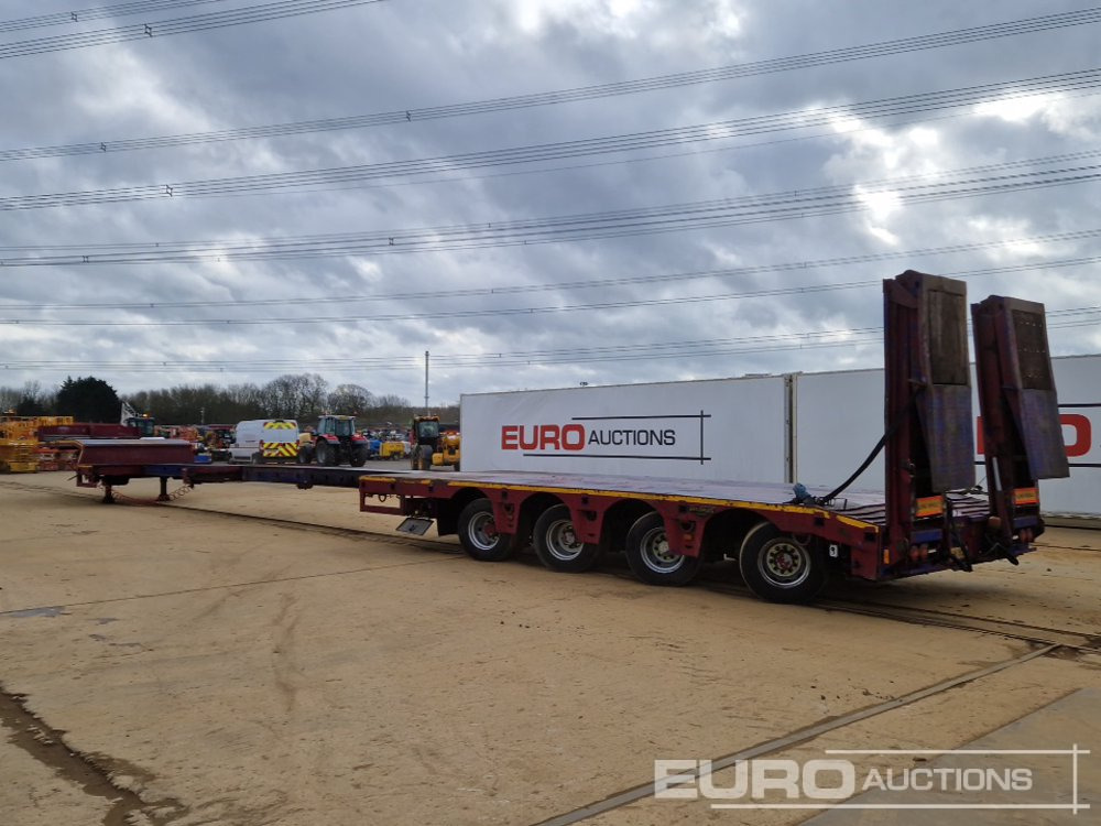Broshuis 4 Axle Double Extender Low Loader Trailer, Neck Ramps, Out Riggers, Hydraulic Fliptoe Ramps, 12 Ton Gigant Axles, Tool Box - Semi-remorque surbaissé: photos 3 Broshuis 4 Axle Double Extender Low Loader Trailer, Neck Ramps, Out Riggers, Hydraulic Fliptoe Ramps, 12 Ton Gigant Axles, Tool Box - Semi-remorque surbaissé: photos 3