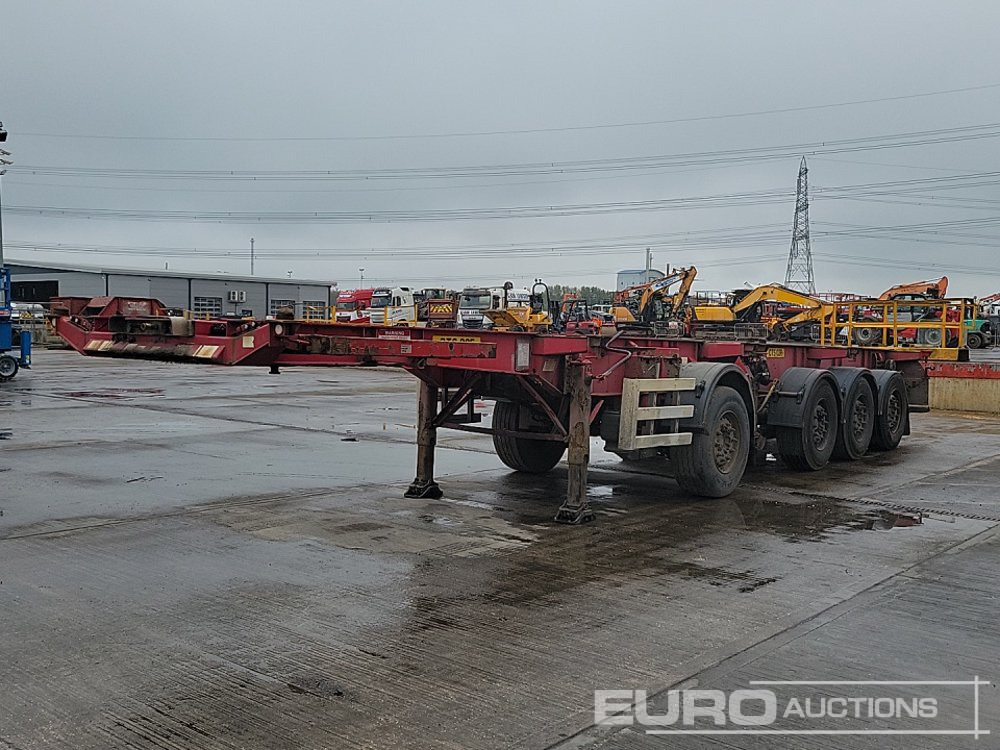 Dennison 4 Axle 2x20`Twist & Lock Multi-Functional Skeleton Trailer - Semi-remorque plateau: photos 1 Dennison 4 Axle 2x20`Twist & Lock Multi-Functional Skeleton Trailer - Semi-remorque plateau: photos 1