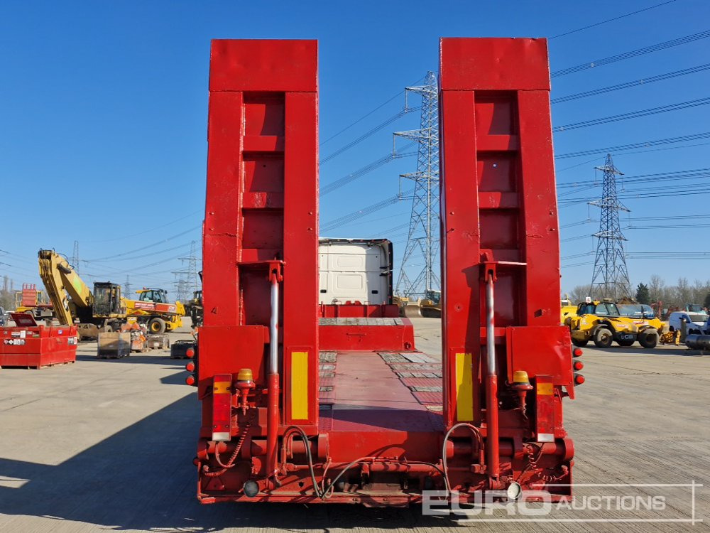 Faymonville 4 Axle Step Frame Extendable Low Loader Trailer, Out Riggers Twin Axle Rear Steer, Air Brakes Hydraulic Ramps - Semi-remorque surbaissé: photos 4 Faymonville 4 Axle Step Frame Extendable Low Loader Trailer, Out Riggers Twin Axle Rear Steer, Air Brakes Hydraulic Ramps - Semi-remorque surbaissé: photos 4