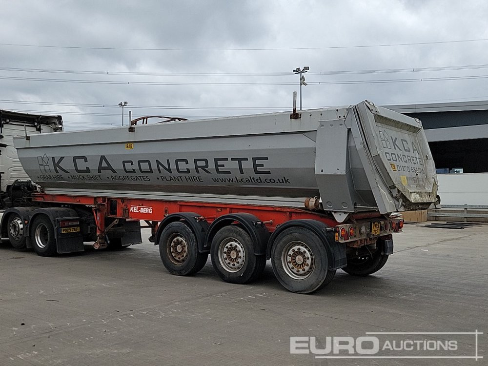 Kel-berg Tri Axle Bulk Tipping Trailer, Aluminium Body, Tail Gate - Semi-remorque benne: photos 3 Kel-berg Tri Axle Bulk Tipping Trailer, Aluminium Body, Tail Gate - Semi-remorque benne: photos 3