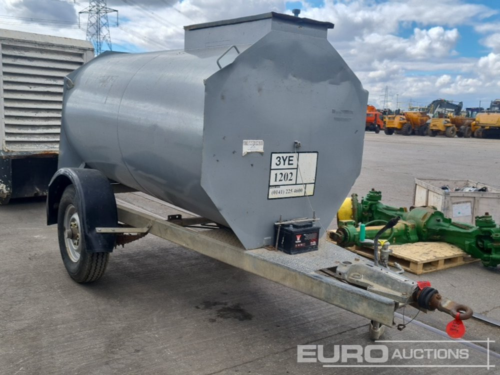 Cuve de stockage Main 2000 Litre Single Axle Bunded Fuel Bowser, Electric Pump: photos 7