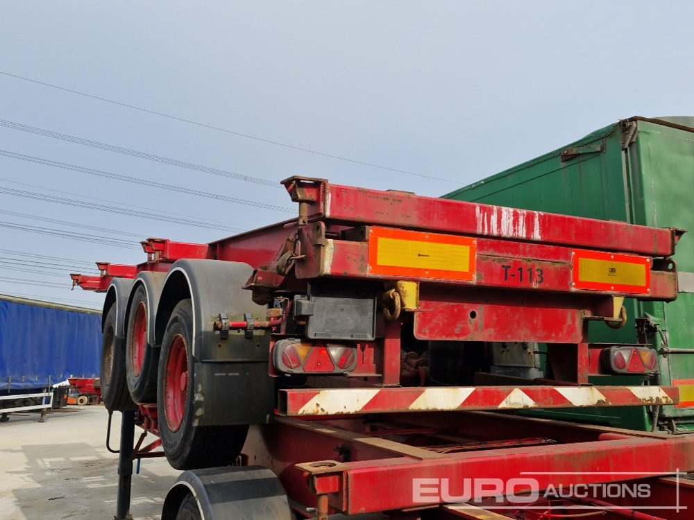 SDC Tri Axle Sliding Skeletal Container Trailer - Semi-remorque plateau: photos 3 SDC Tri Axle Sliding Skeletal Container Trailer - Semi-remorque plateau: photos 3