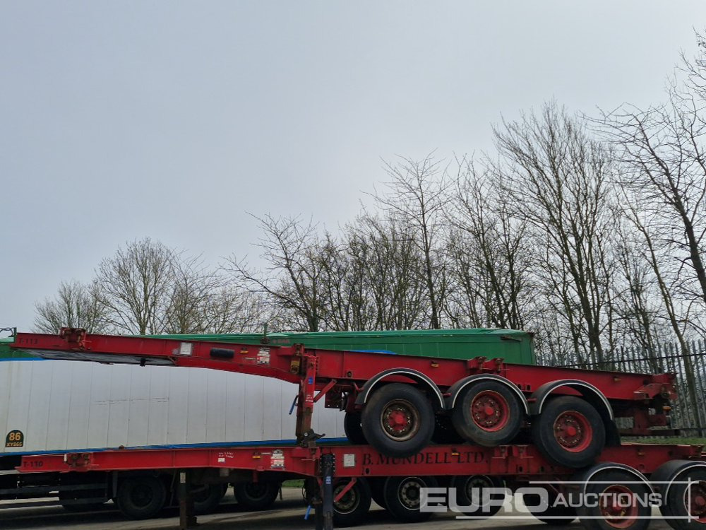 SDC Tri Axle Sliding Skeletal Container Trailer - Semi-remorque plateau: photos 2 SDC Tri Axle Sliding Skeletal Container Trailer - Semi-remorque plateau: photos 2