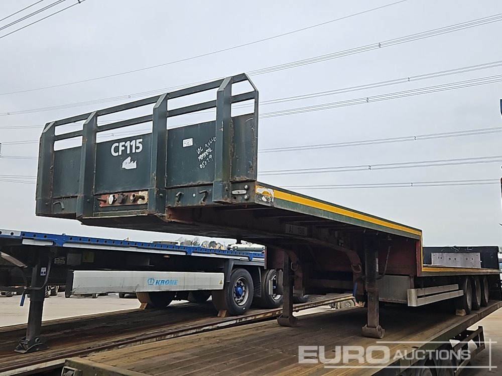 SDC Tri Axle Step Frame Flat Bed Trailer - Semi-remorque plateau: photos 1 SDC Tri Axle Step Frame Flat Bed Trailer - Semi-remorque plateau: photos 1
