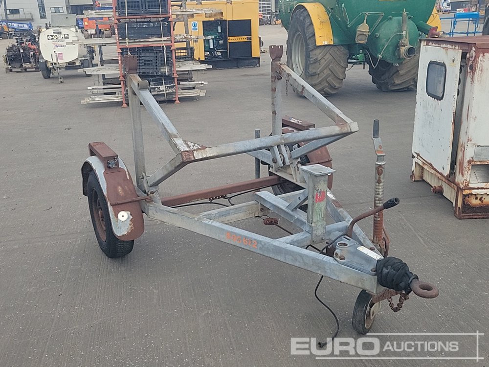 Remorque porte engin Single Axle Cable Reel Trailer: photos 7