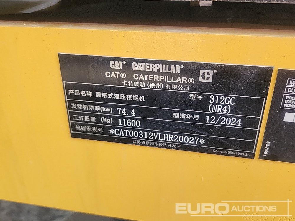 Pelle sur chenille Unused 2024 CAT 312GC: photos 44