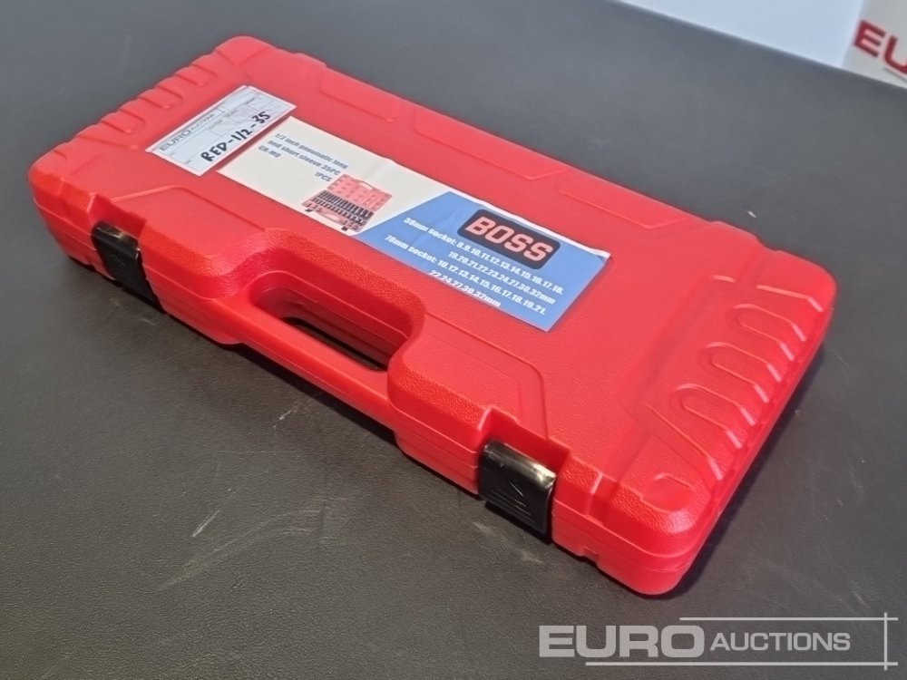 Unused 2025 Boss 1/2" 35pc Pneumatic Long & Short Sleeve Socket Set (Container 46) - Équipement de garage: photos 4 Unused 2025 Boss 1/2" 35pc Pneumatic Long & Short Sleeve Socket Set (Container 46) - Équipement de garage: photos 4