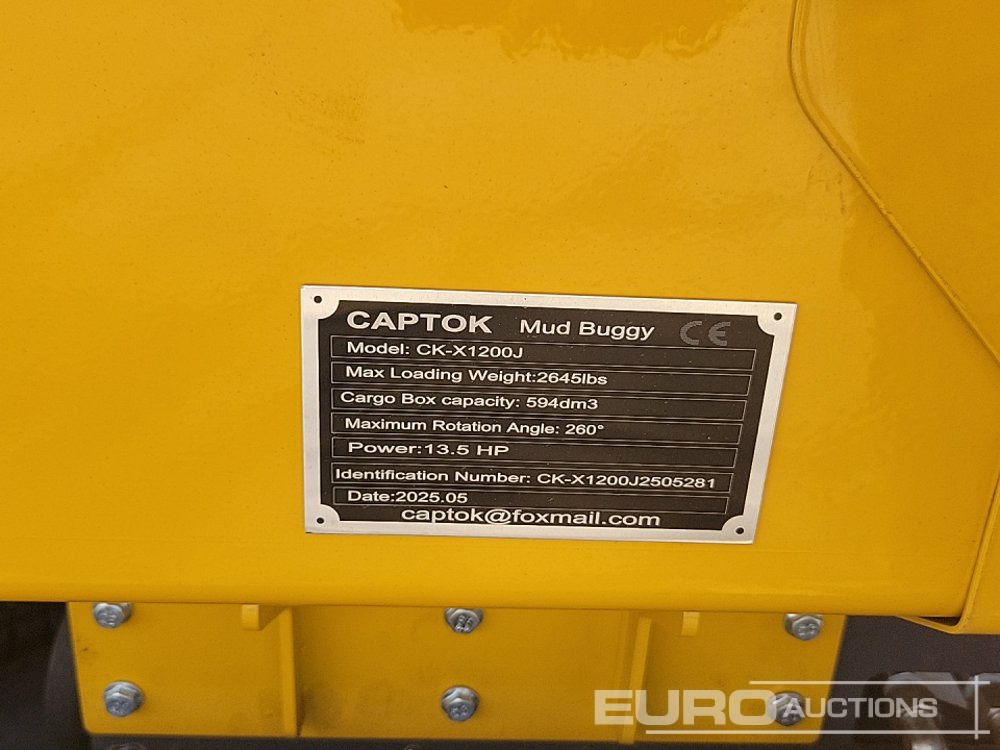 Tombereau sur chenilles Unused 2025 Captok CK1200: photos 35