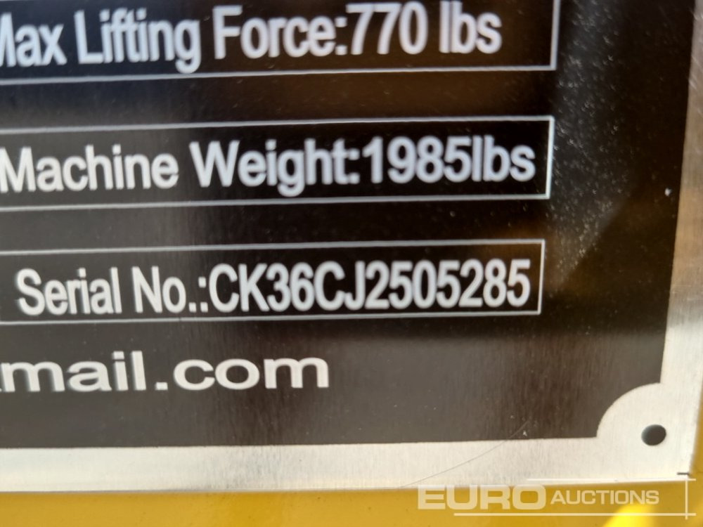 Mini chargeuse Unused 2025 Captok CK36C: photos 28