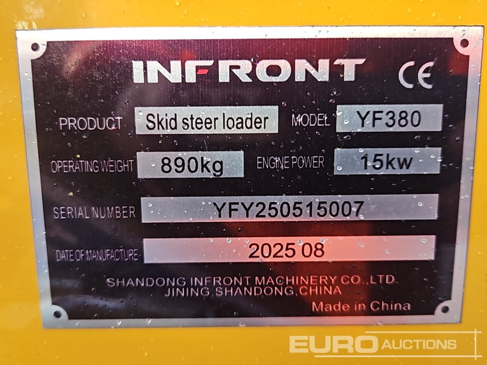 Unused 2025 Infront YF380 - Mini chargeuse: photos 1 Unused 2025 Infront YF380 - Mini chargeuse: photos 1