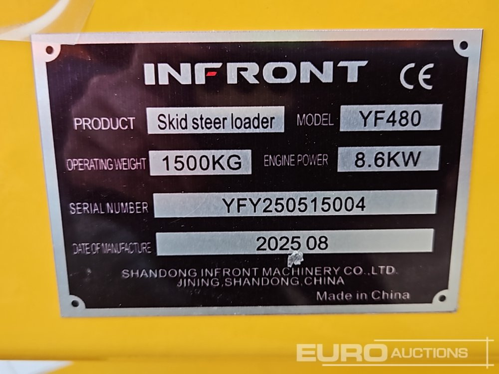 Unused 2025 Infront YF480 - Mini chargeuse: photos 1 Unused 2025 Infront YF480 - Mini chargeuse: photos 1