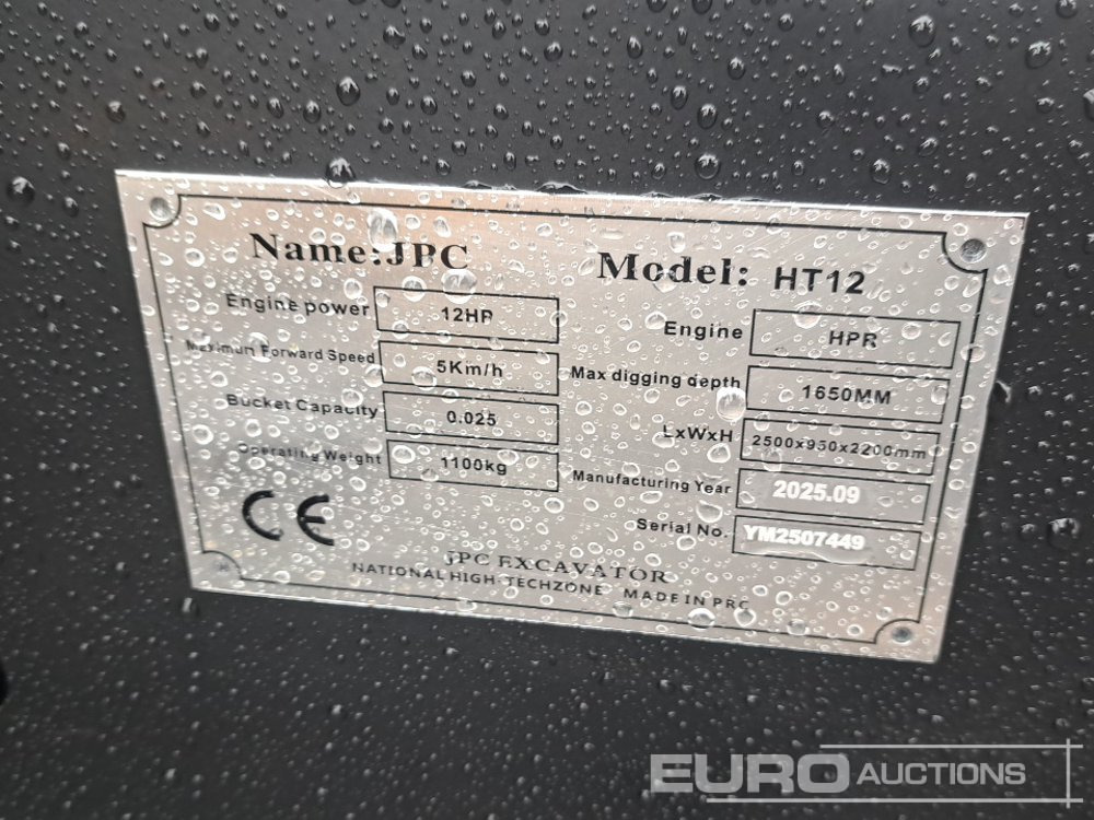 Mini pelle Unused 2025 JPC HT12: photos 29